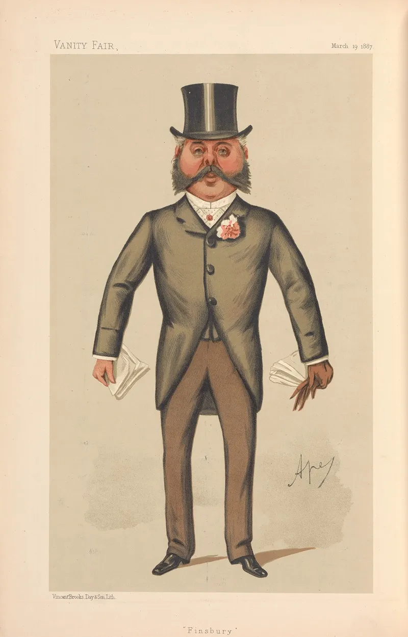 Politicians Finsbury Colonel Francis Duncan March 19 1887 by Carlo Pellegrini - Canvas Print