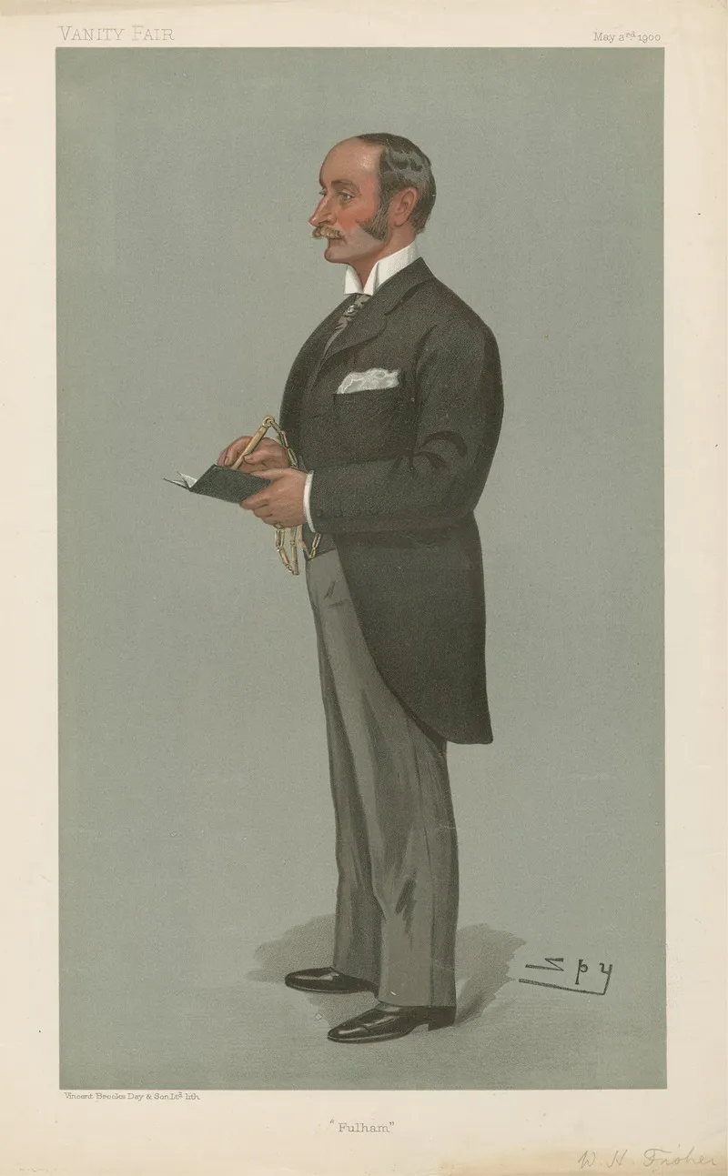 Politicians Fulham W H Fisher May 3 1900 by Leslie Matthew Ward - Canvas Print
