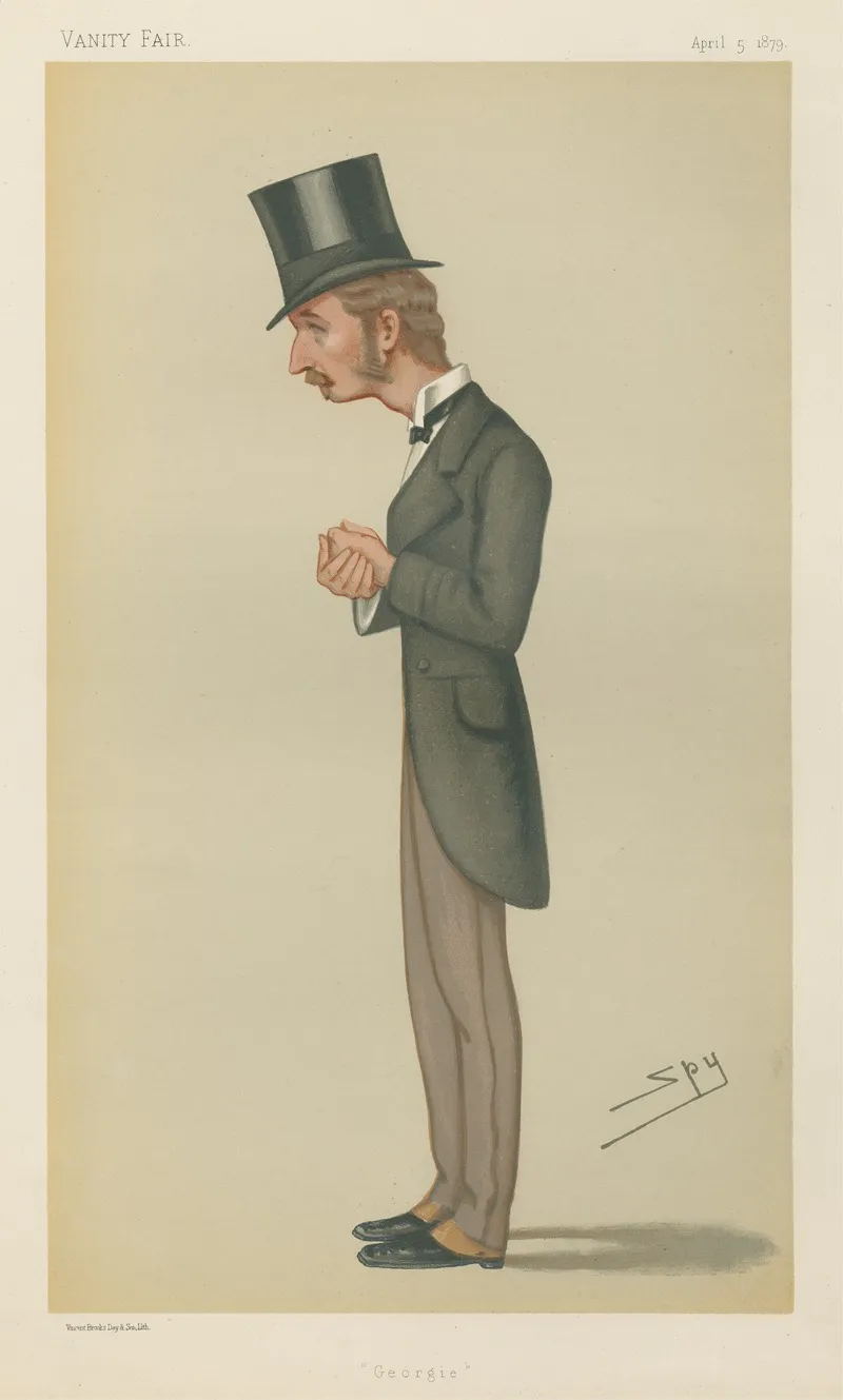 Politicians Georgie The Rt Hon Lord George Francis Hamilton April 5 1879 by Leslie Matthew Ward - Canvas Print