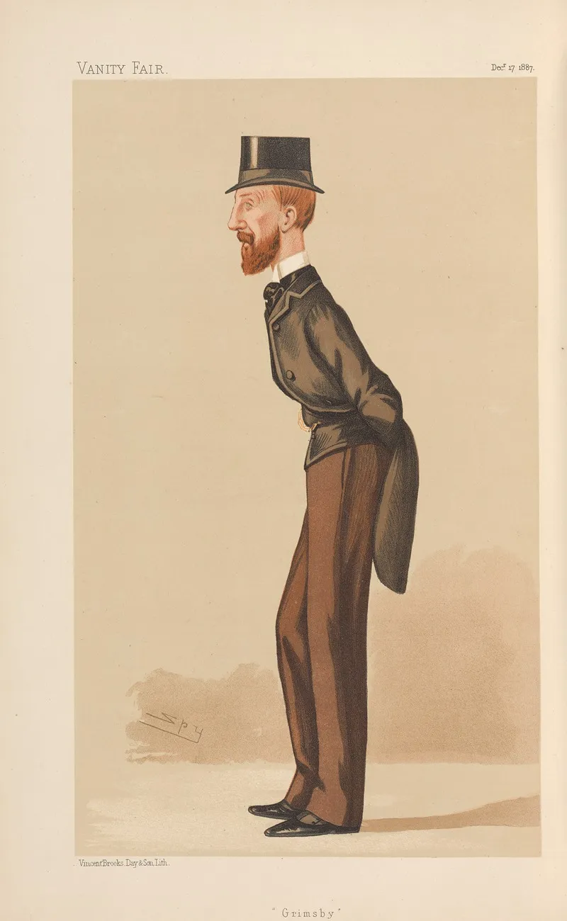 Politicians Grimsby The Rt Hon Edward Heneage December 17 1887 by Leslie Matthew Ward - Canvas Print