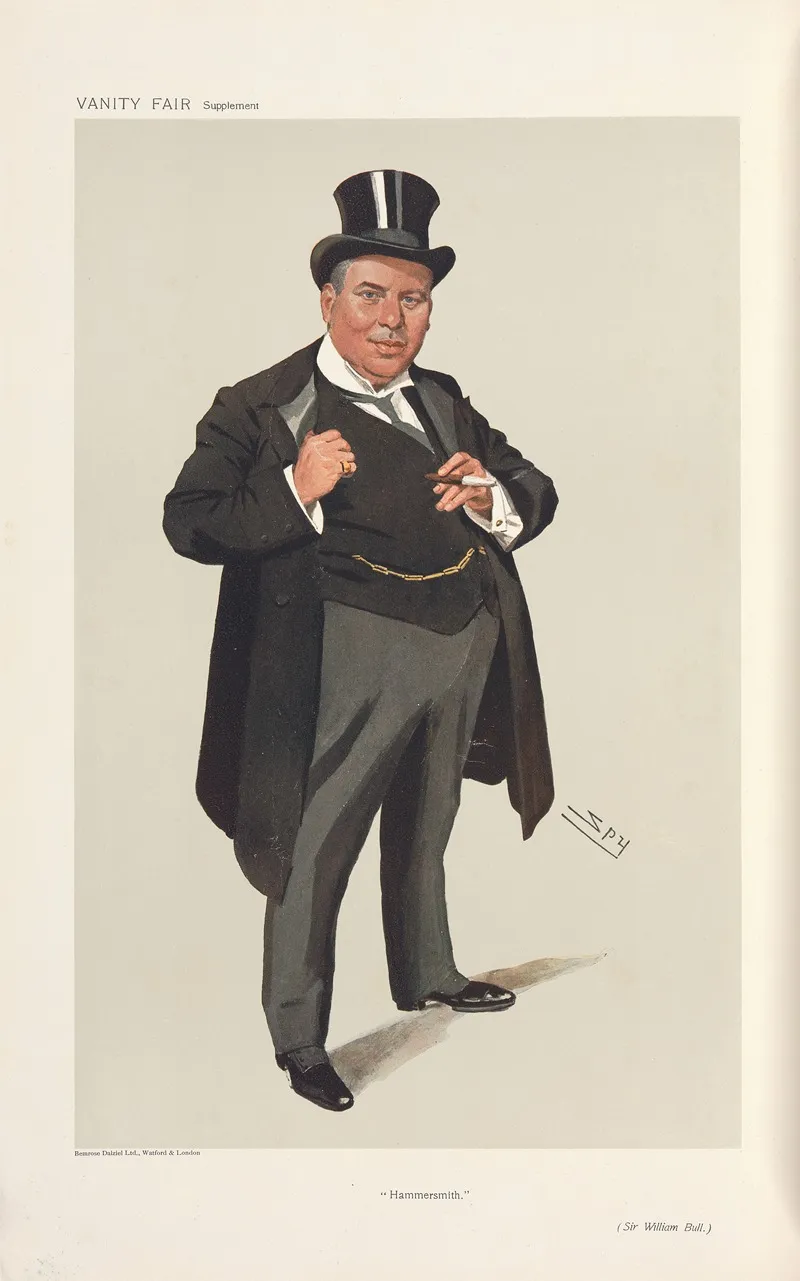 Politicians Hammersmith Sir William Bull April 3 1907 by Leslie Matthew Ward - Canvas Print