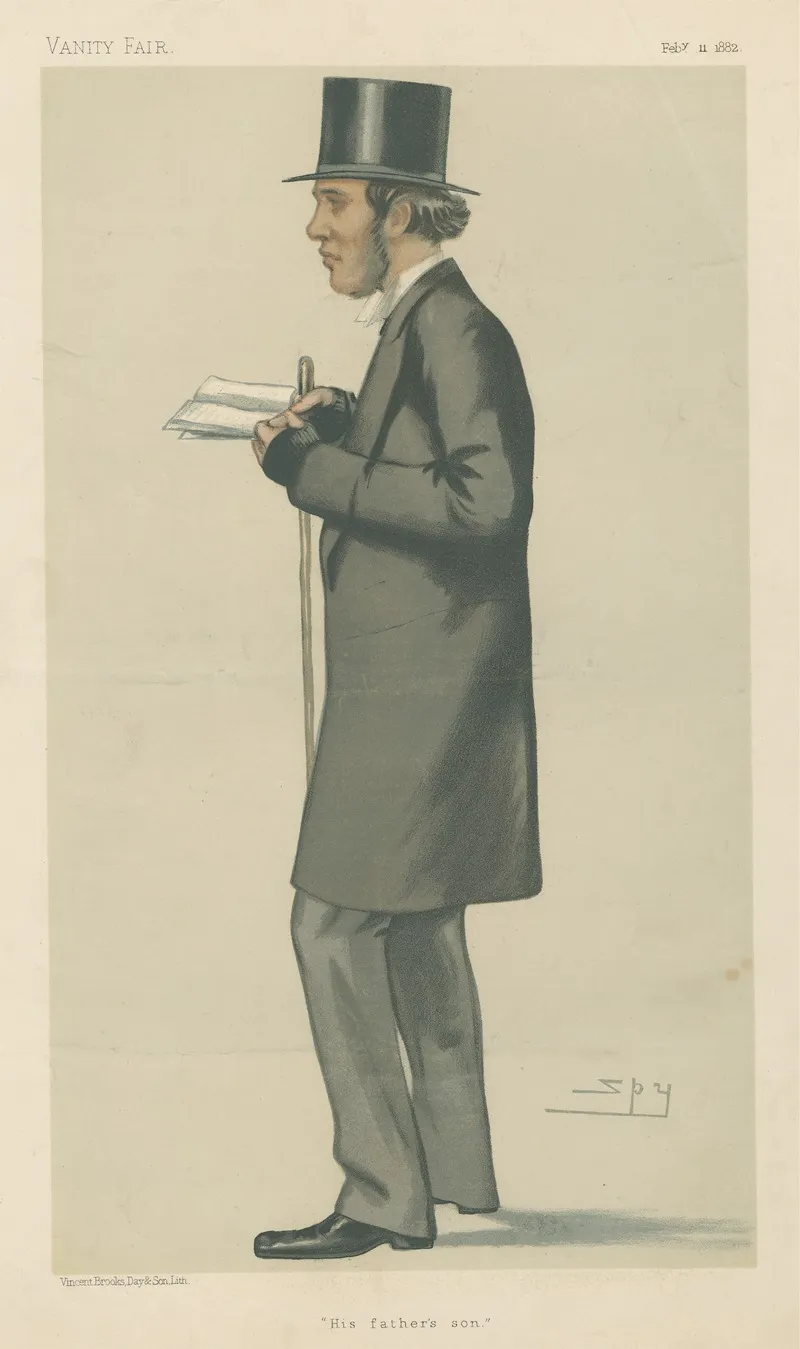 Politicians His Fathers Son Mr W Henry Gladstone February 11 1882 by Leslie Matthew Ward - Canvas Print