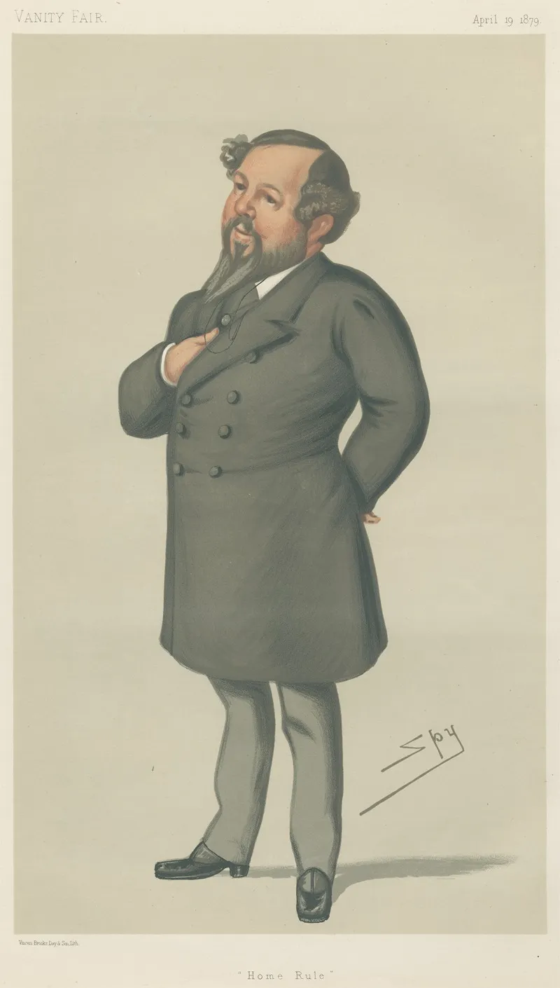 Politicians Home Rule Mr Mitchell Henry 19 April 1879 by Leslie Matthew Ward - Canvas Print