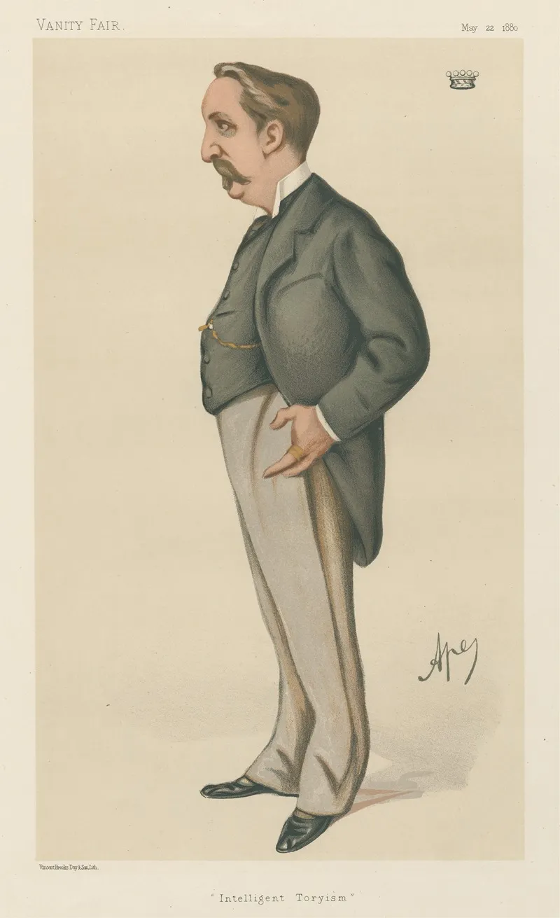 Politicians Intelligent Toryism Baron Henry De Worms May 22 1880 by Carlo Pellegrini - Canvas Print