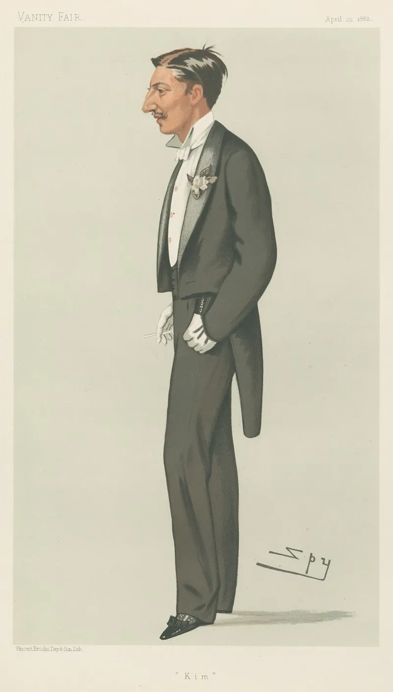 Politicians Kim Viscount Mandeville 22 April 1882 by Leslie Matthew Ward - Canvas Print