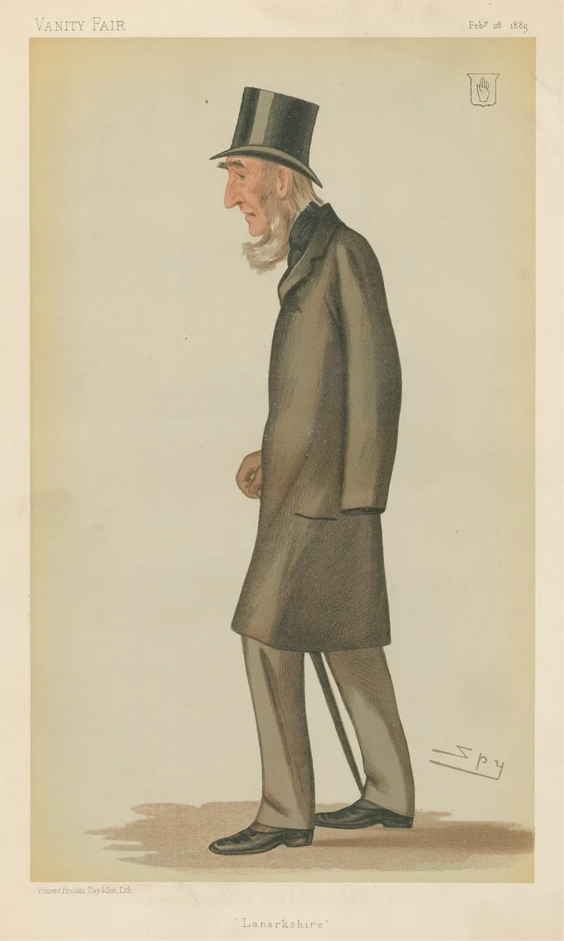 Politicians Lanarkshire Sir Edward Colebrook February 28 1885 by Leslie Matthew Ward - Canvas Print