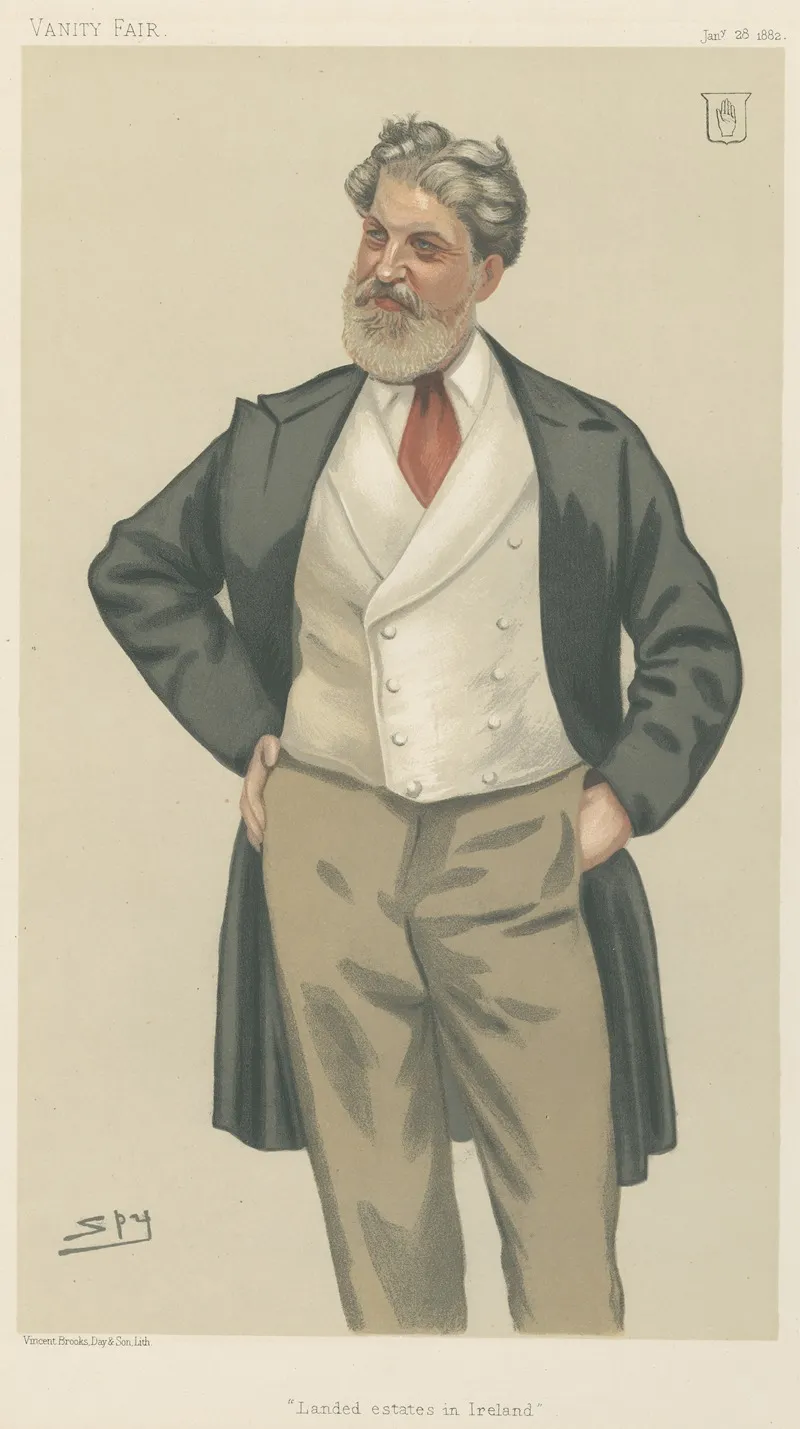 Politicians Landed Estates In Ireland Sir Thomas Bateson January 28 1882 by Leslie Matthew Ward - Canvas Print