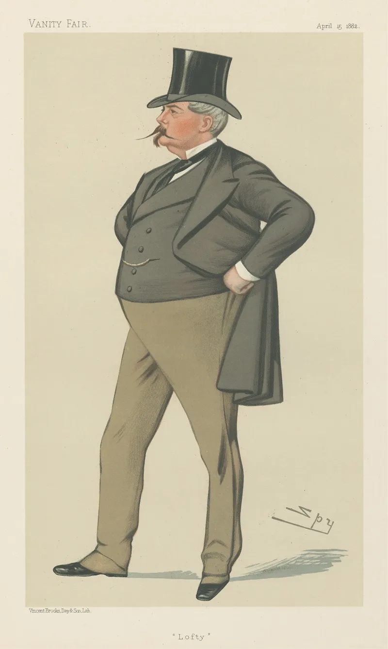 Politicians Lofty Mr Arthur Loftus Tottenham 15 April 1882 by Leslie Matthew Ward - Canvas Print