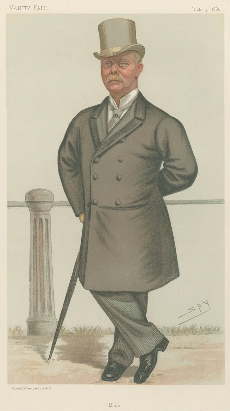 Politicians Mac Co John J Mac Donnell 7 October 1882 by Leslie Matthew Ward - Canvas Print