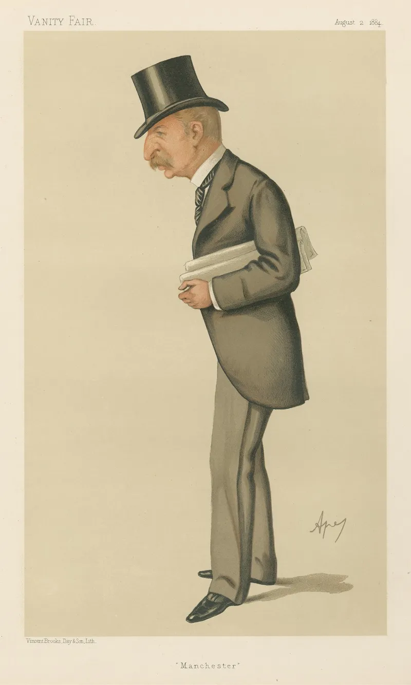 Politicians Manchester Mr John Skagg 2 August 1884 by Carlo Pellegrini - Canvas Print