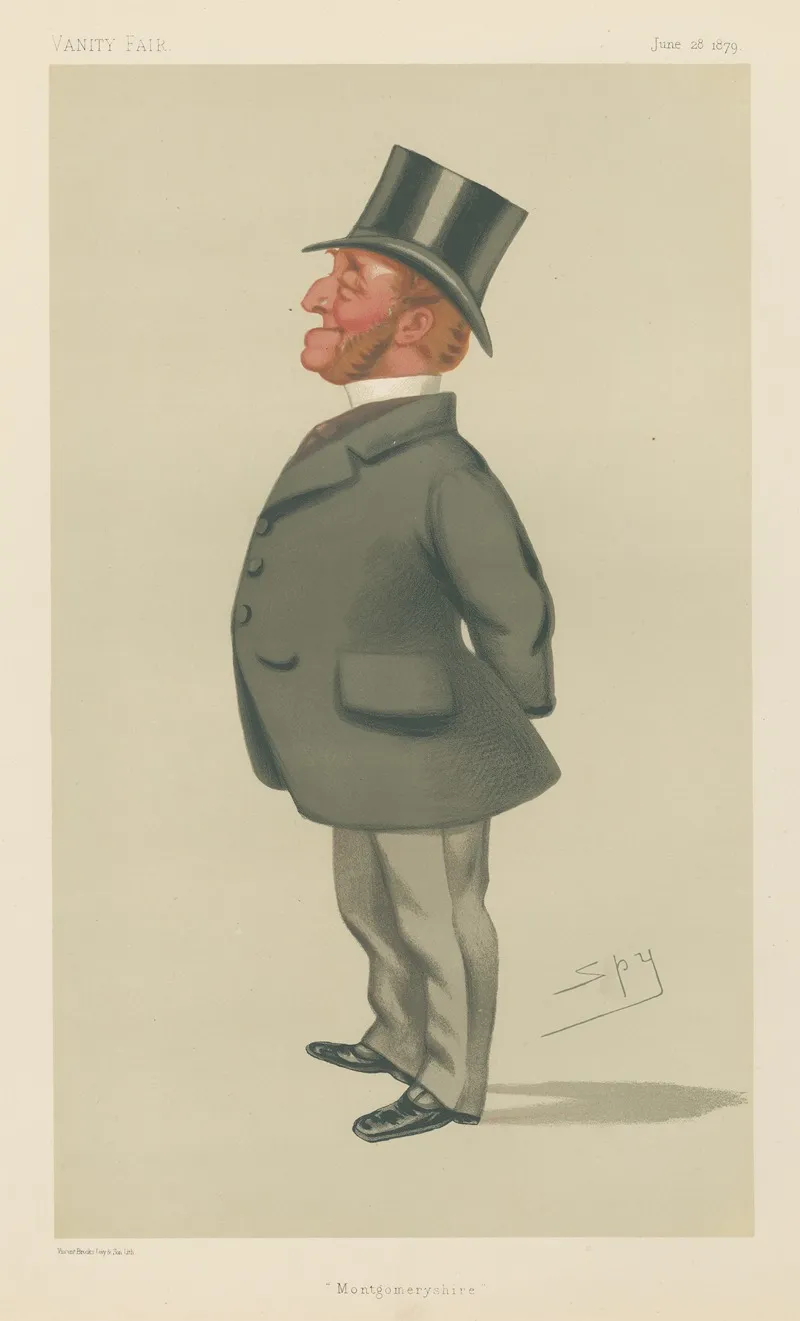 Politicians Montgomeryshire Mr Charles Watkin Williams Wynn 28 June 1879 by Leslie Matthew Ward - Canvas Print