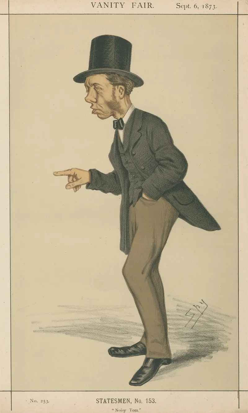 Politicians Noisy Tom Sir Thomas Collins September 6 1873