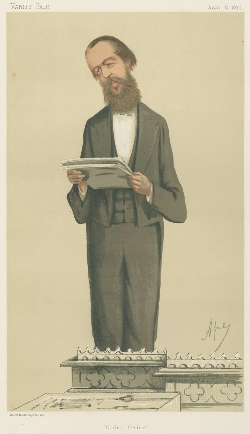 Politicians Order Order Mr Henry Cecil Raikes 17 April 1875 by Carlo Pellegrini - Canvas Print