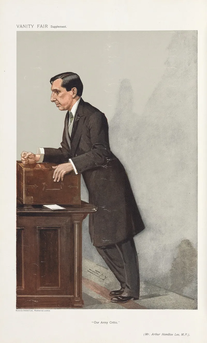 Politicians Our Army Critic Mr Arthur Hamilton Lee 23 January 1907 by Leslie Matthew Ward - Canvas Print