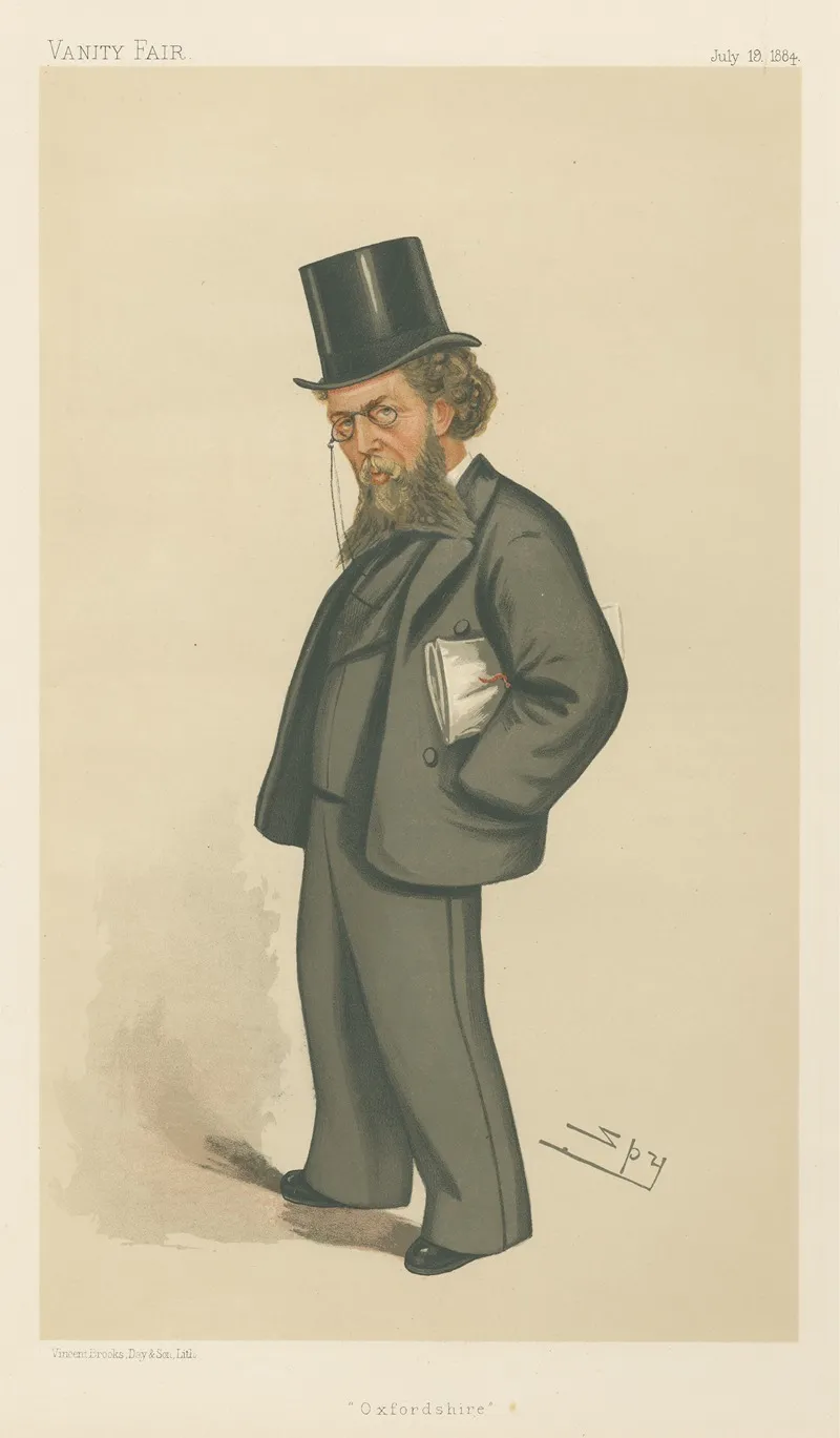 Politicians Oxfordshire Mr William Cornwallis Cartwright July 19 1884 by Leslie Matthew Ward - Canvas Print