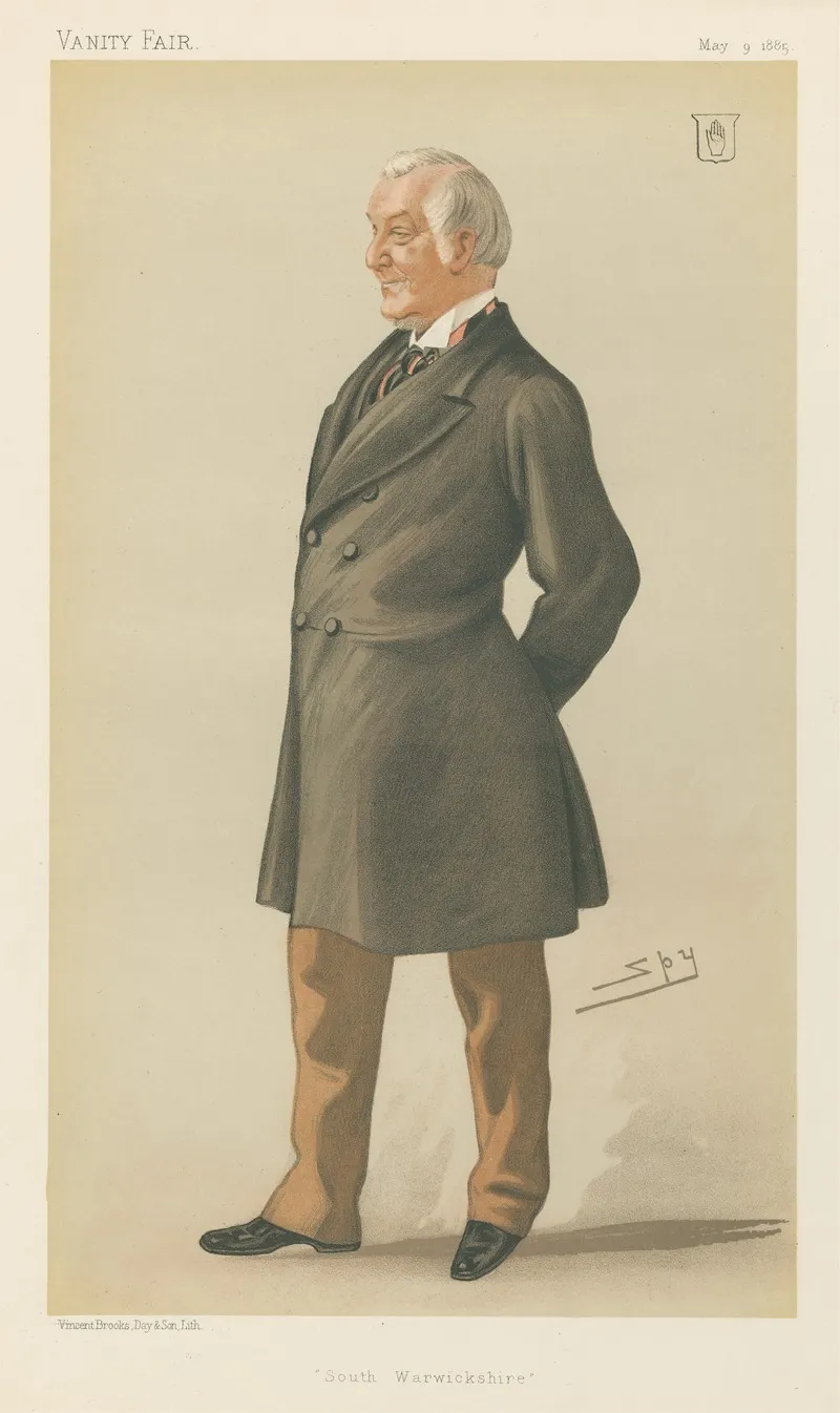 Politicians South Warwickshire Sir John Eardley Eardley Wilmot May 9 1885 by Leslie Matthew Ward - Canvas Print