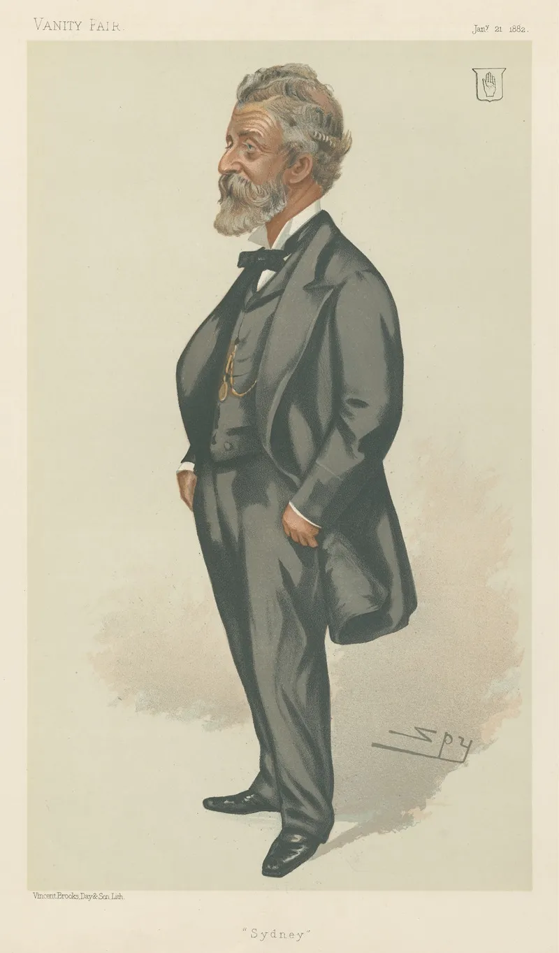 Politicians Sydney Sir Daniel Cooper January 21 1882 by Leslie Matthew Ward - Canvas Print