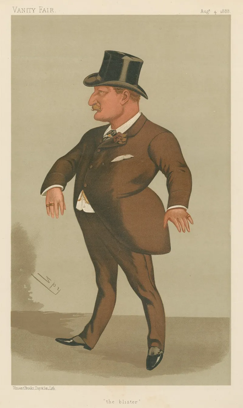 Politicians The Blister Mr Charles Kearns Deane Tanner 4 August 1888 by Leslie Matthew Ward - Canvas Print
