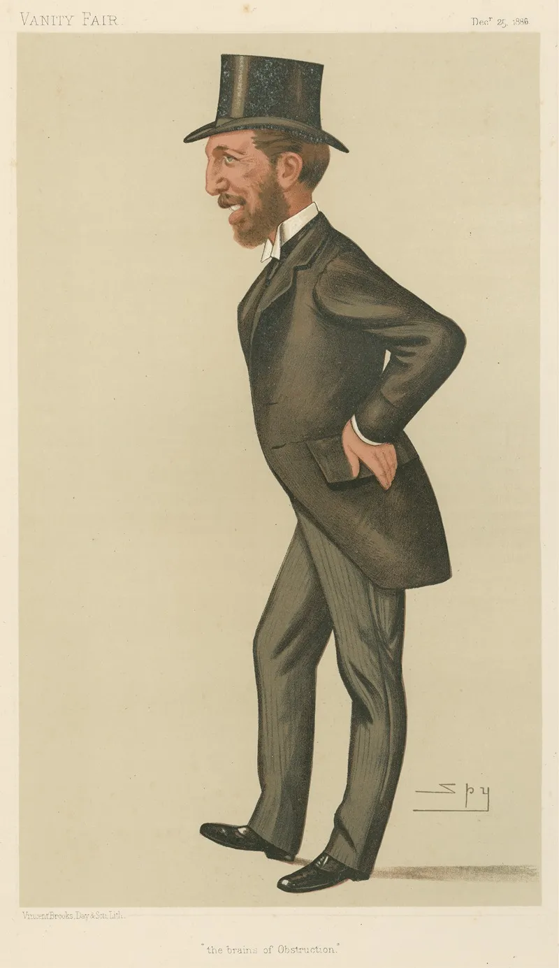Politicians The Brains Of Obstruction Mr John Oconner Power 25 December 1886 by Leslie Matthew Ward - Canvas Print