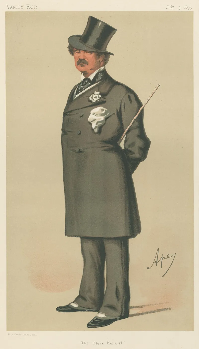 Politicians The Clerk Marshall Major Gen Lord Alfred Henry Paget 3 June 1875 by Carlo Pellegrini - Canvas Print