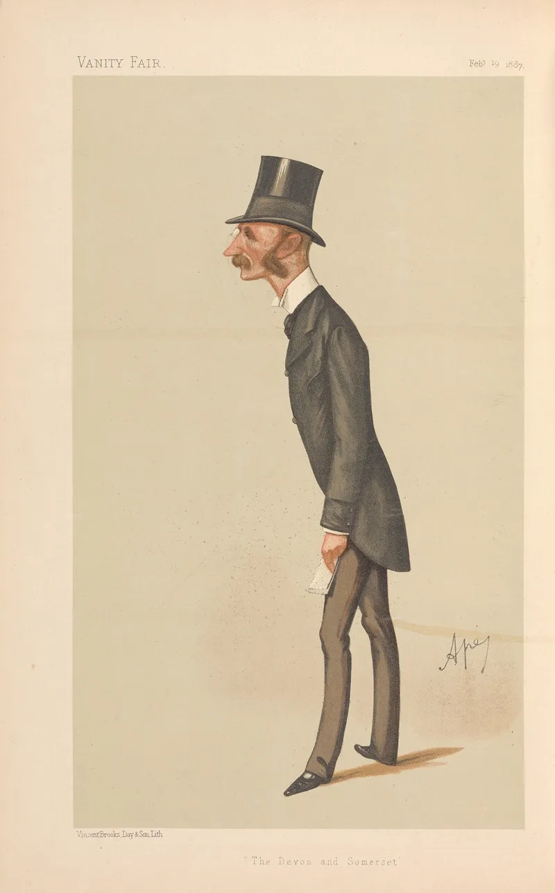 Politicians The Devon And Somerset The Viscount Ebrington February 19 1887 by Carlo Pellegrini - Canvas Print