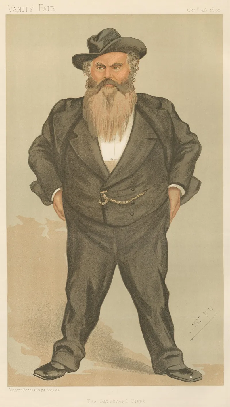 Politicians The Gateshead Giant Mr William Allen October 26 1893 by Leslie Matthew Ward - Canvas Print