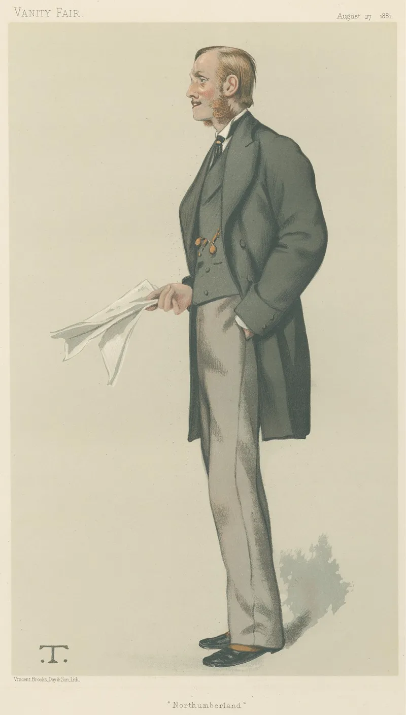 Politicians The Hume Of Percy The Duke Of Northumberland 14 June 1884 by Leslie Matthew Ward - Canvas Print