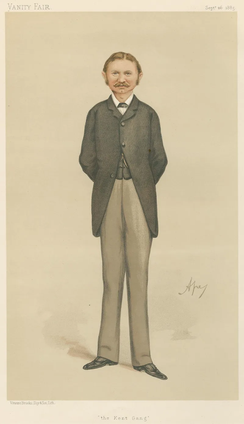 Politicians The Kent Gang Mr Areta Akers Douglas Sept 26 1885 by Carlo Pellegrini - Canvas Print
