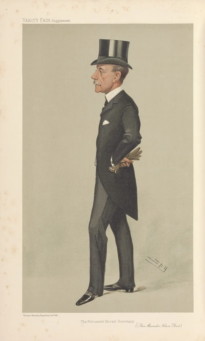 Politicians The Princesss Private Secretary Hon Alexander Nelson Hood 25 October 1905 by Leslie Matthew Ward - Canvas Print