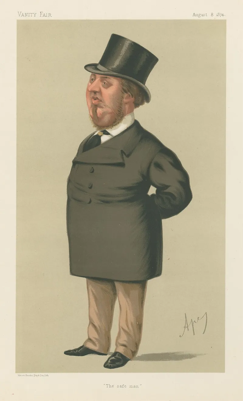 Politicians The Safe Man The Rt Hon George Schlater Booth 8 August 1874 by Carlo Pellegrini - Canvas Print
