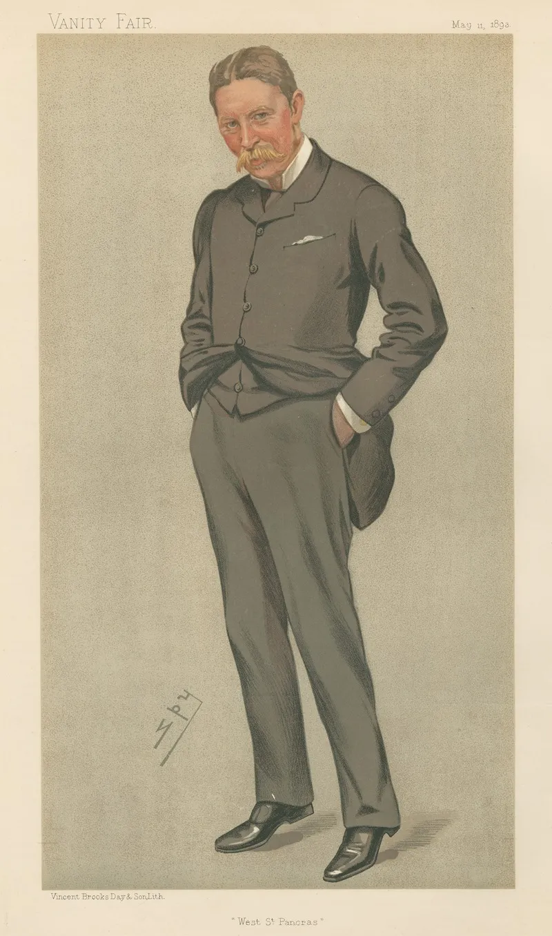 Politicians West St Pancras Mr Harry Robert Graham May 11 1893 by Leslie Matthew Ward - Canvas Print