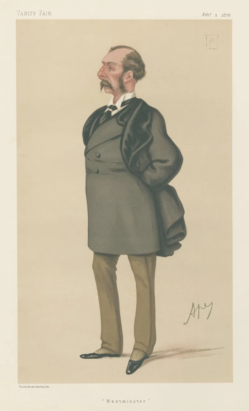 Politicians Westminster Sir Charles Russell 12 February 1878 by Carlo Pellegrini - Canvas Print