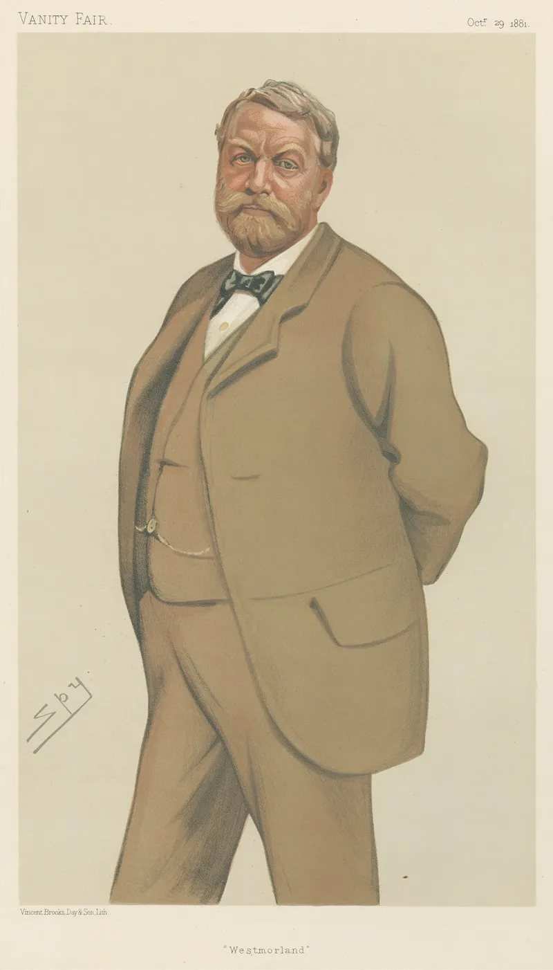 Politicians Westmoreland The Hon William Lowther 29 October 1881 by Leslie Matthew Ward - Canvas Print