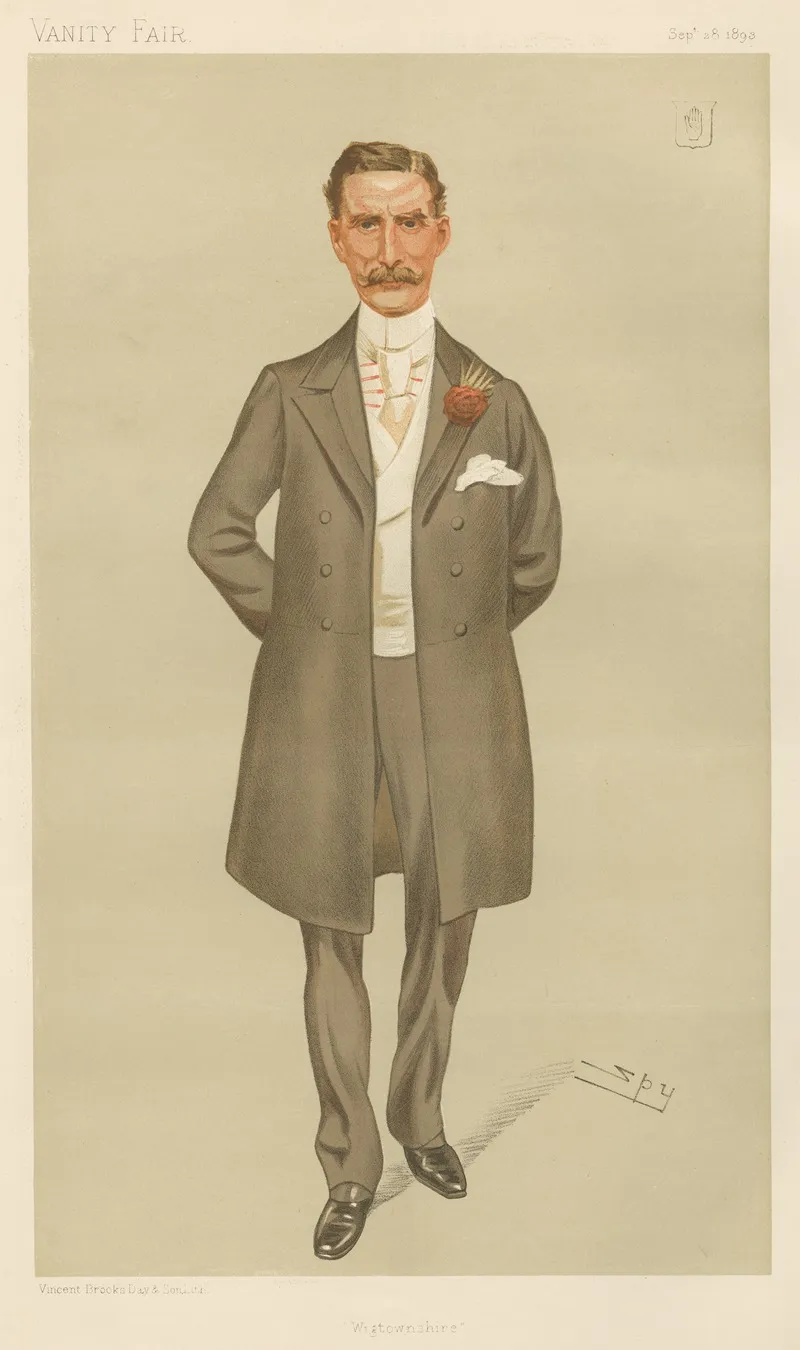 Politicians Wigtownshire Sir Herbert Eustace Maxwell 28 September 1893 by Leslie Matthew Ward - Canvas Print