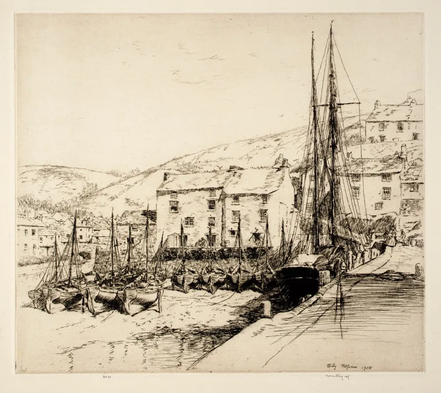 Polperro No 1 by Kerr Eby - Canvas Print