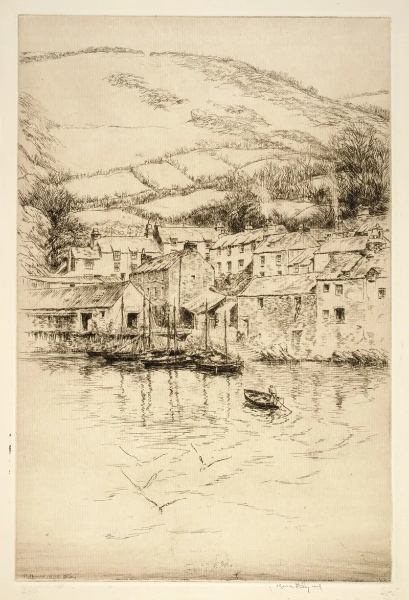 Polperro No 2 by Kerr Eby - Canvas Print