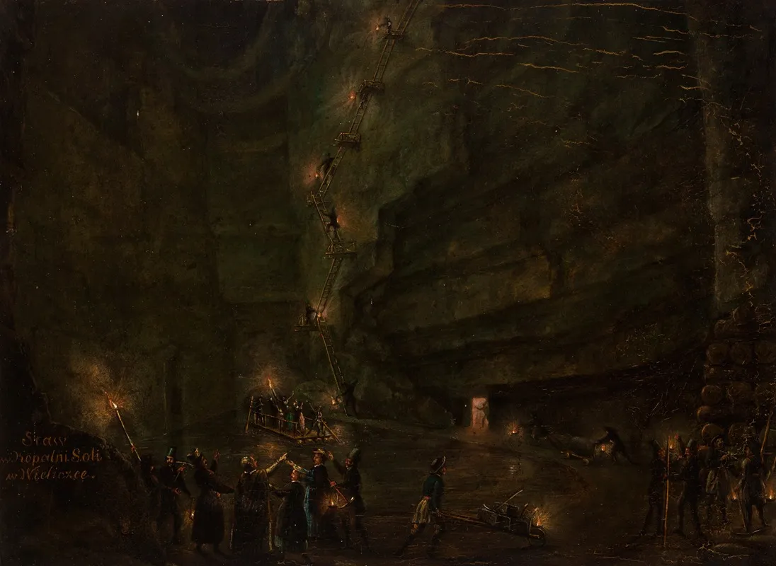 Pond In The Salt Mine At Wieliczka