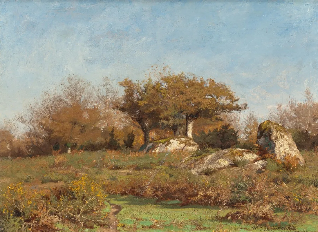 Pont Aven 2 by William Lamb Picknell - Canvas Print