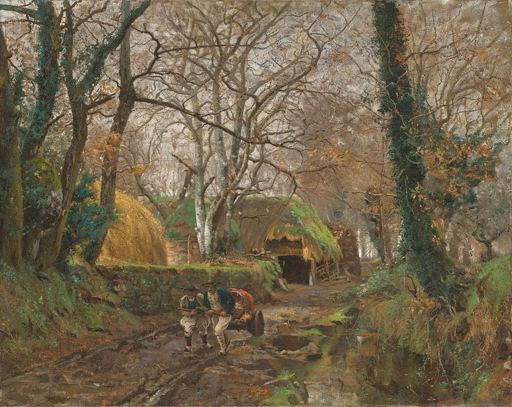 Pont Aven by William Lamb Picknell - Canvas Print