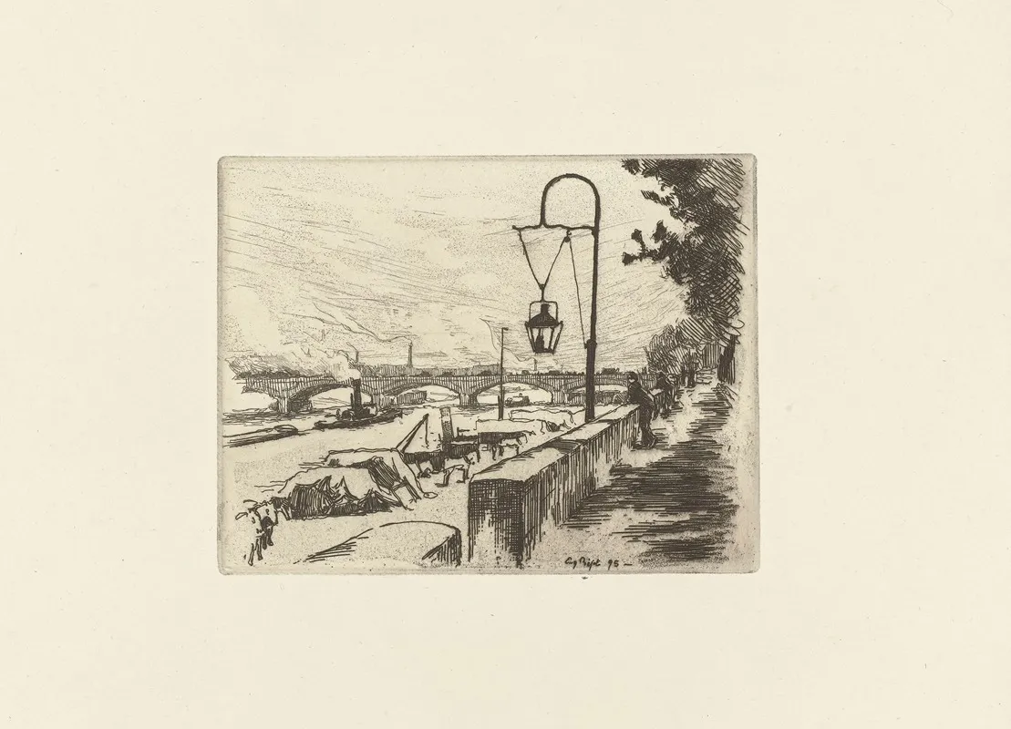 Pont Dausterlitz by Eugène Béjot - Canvas Print