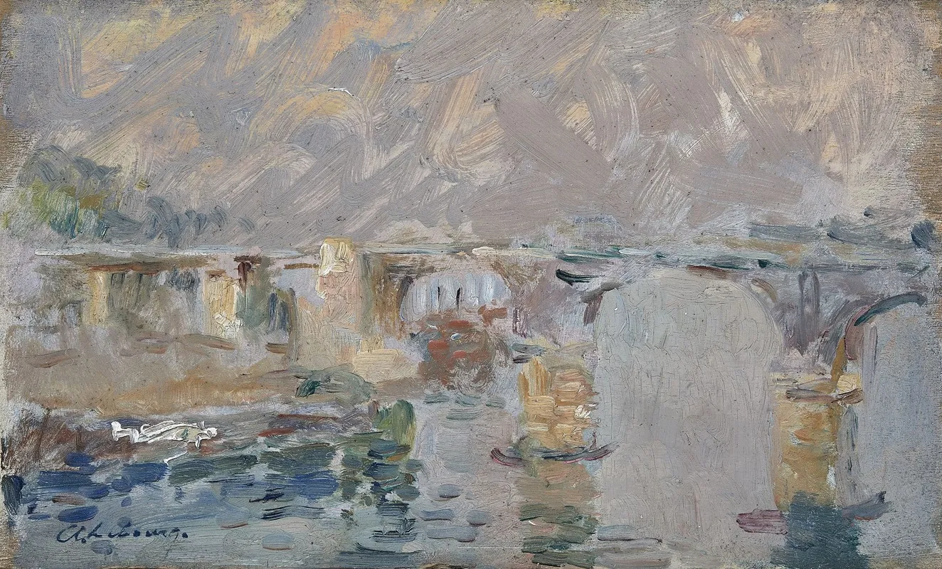 Pont De Paris by Albert Lebourg - Canvas Print