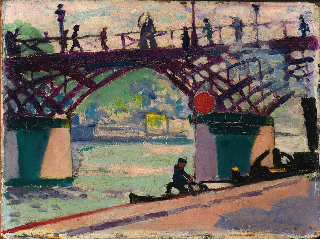 Pont Des Arts by Henry Lyman Saÿen - Canvas Print