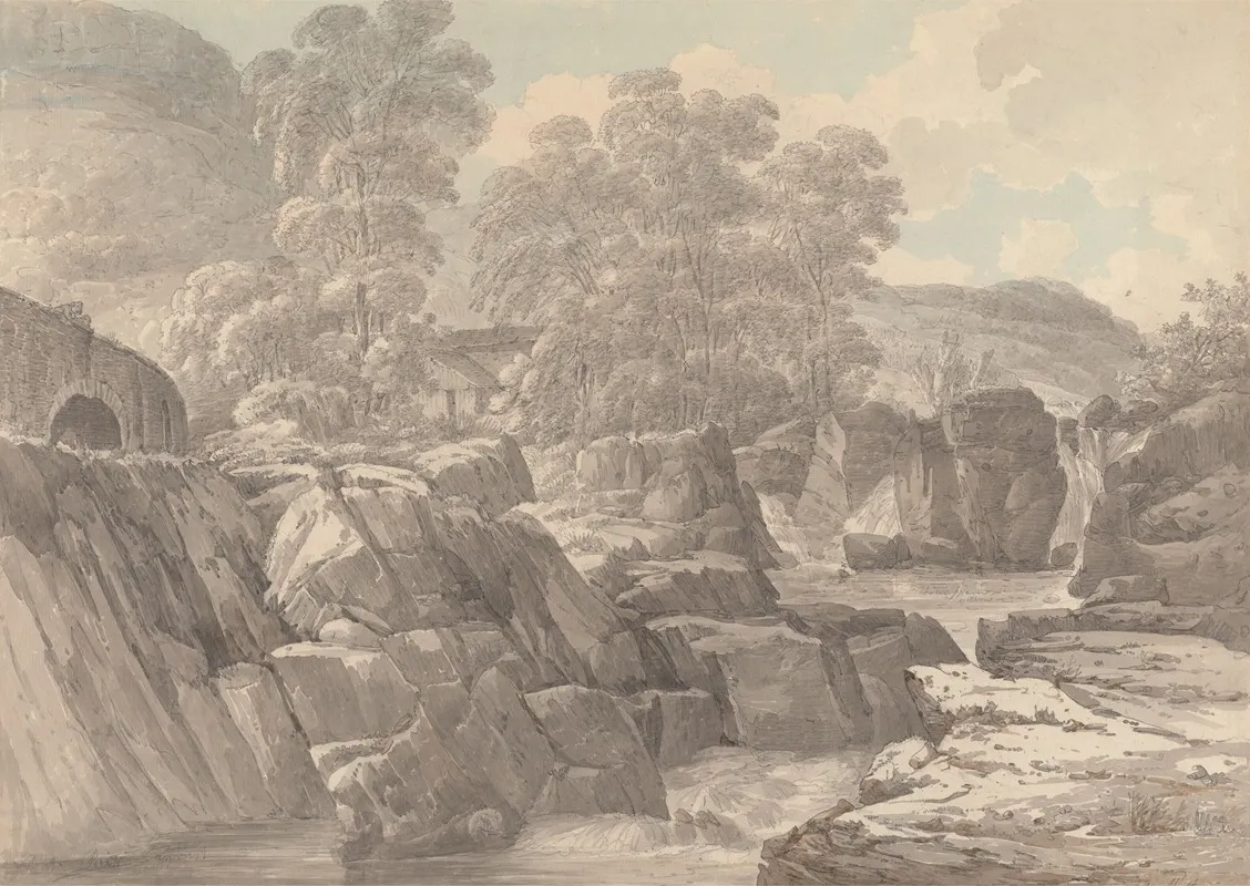 Pont Y Pair On The River Llugwy Near Betws Y Coed Denbigh