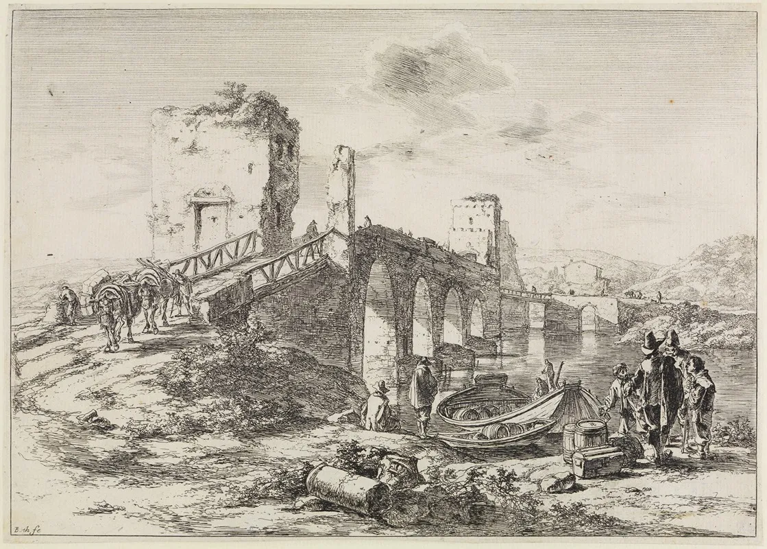 Ponte Molle 2 by Jan Both - Canvas Print