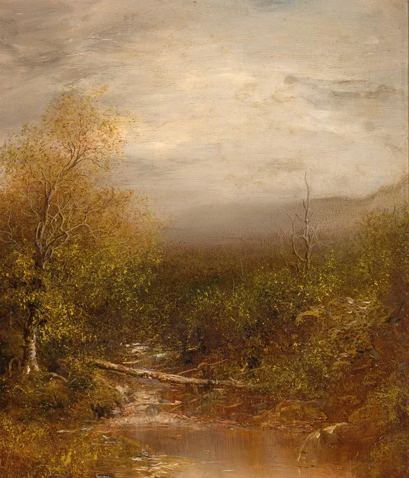 Pool In The Adirondacks by Ralph Albert Blakelock - Canvas Print