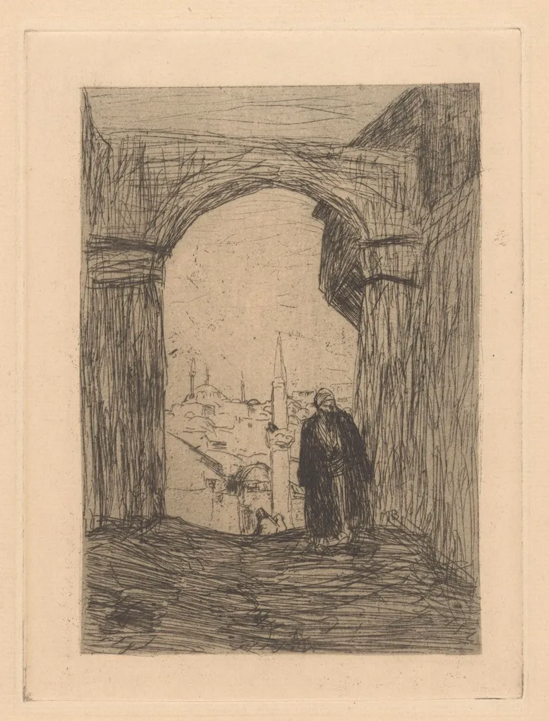 Poort In Constantinopel by Marius Bauer - Canvas Print