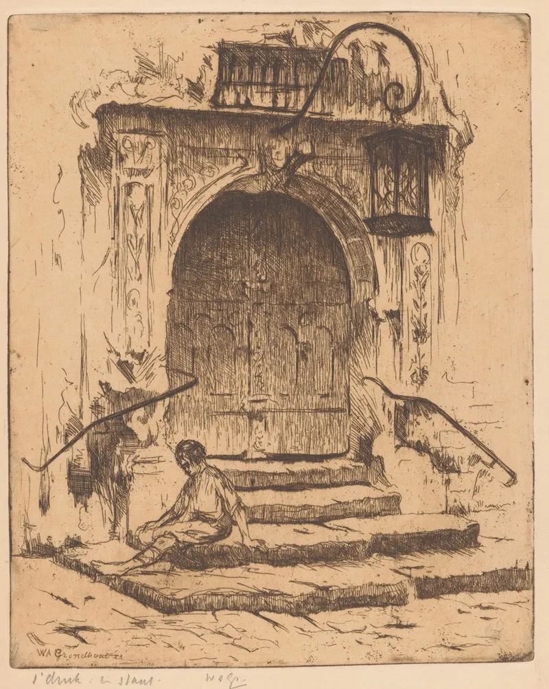 Poort Van Het Stadhuis In Rothenburg Ob Der Tauber