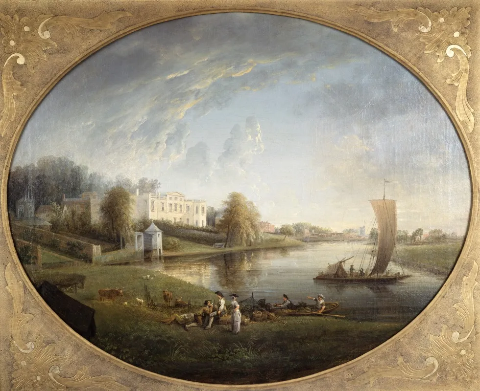 Pope House At Twickenham by Elias Martin - Canvas Print