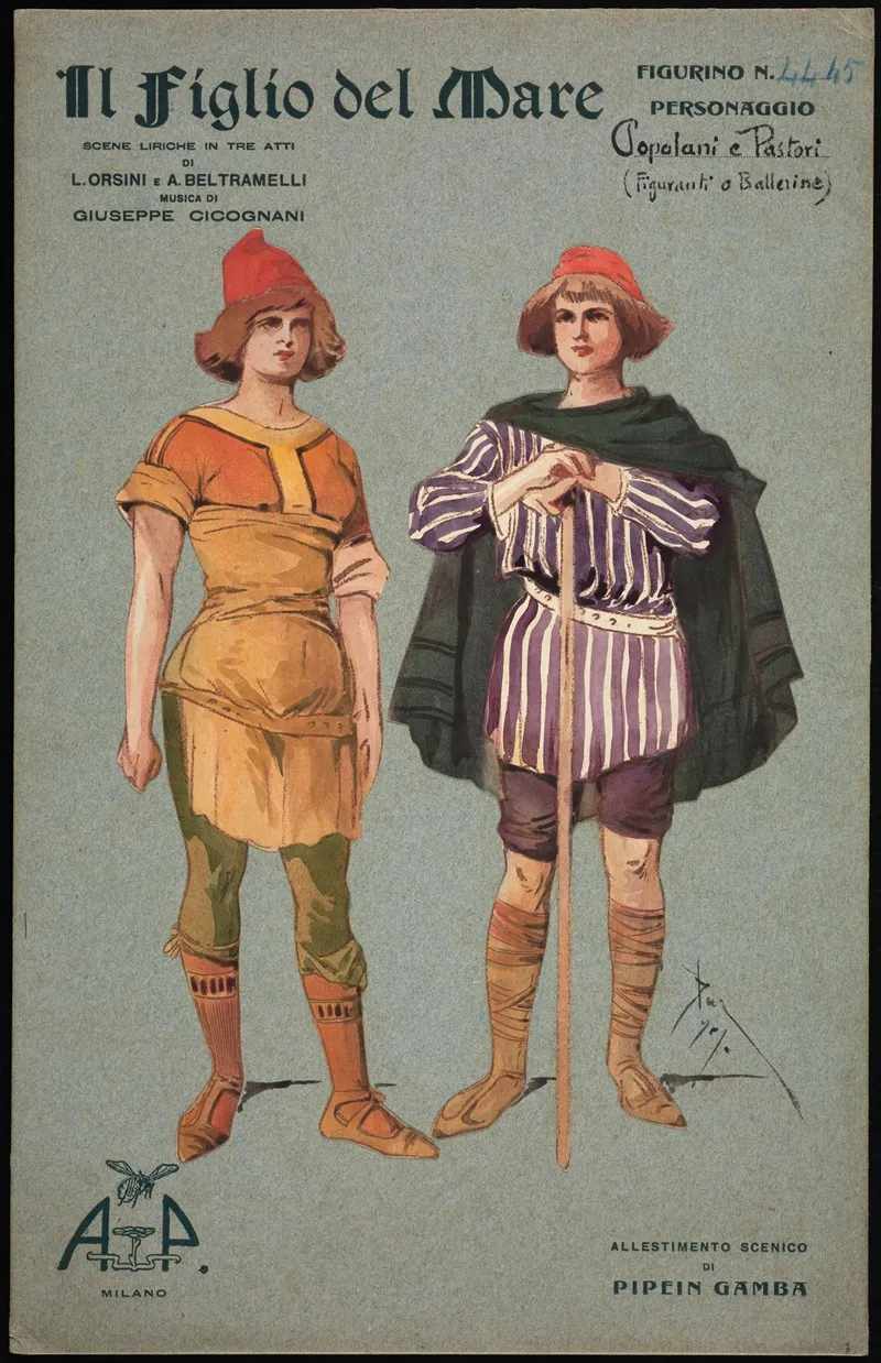 Popolani E Pastori Figuranti O Ballerine