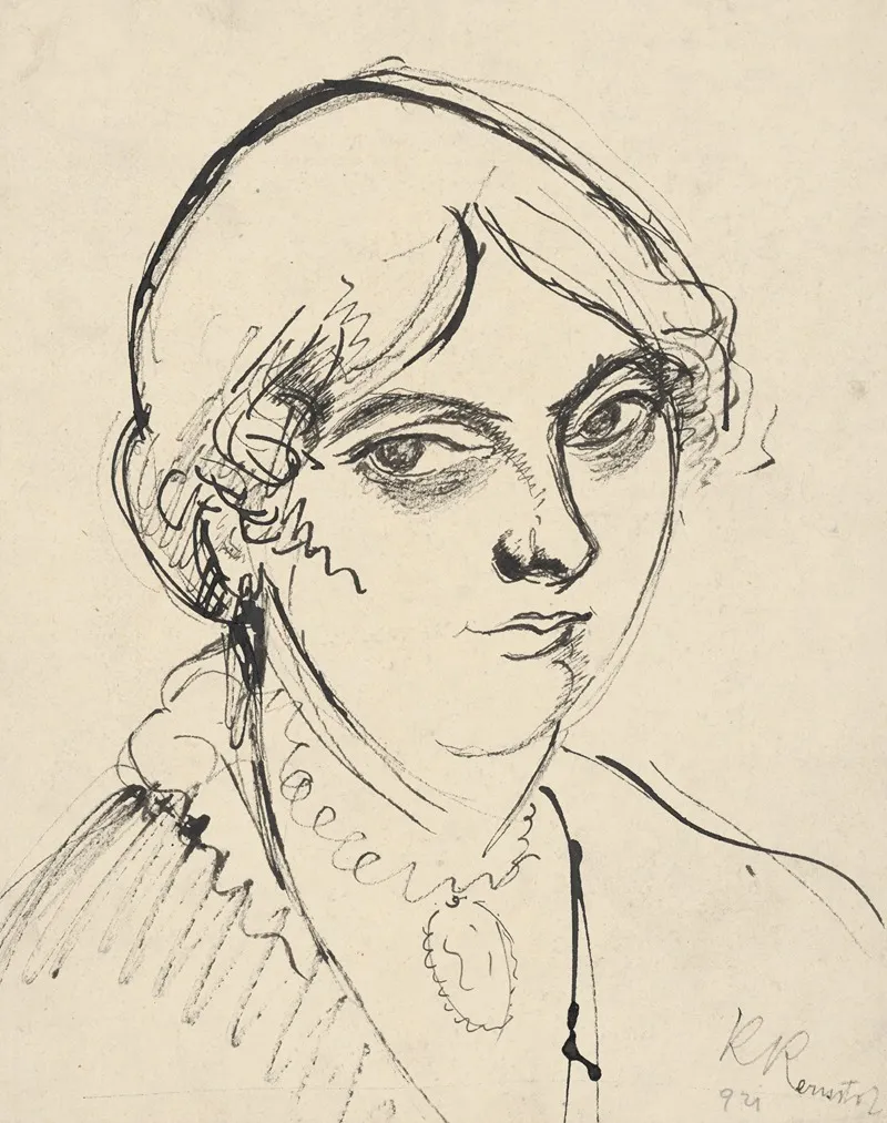 Poprsie Zeny by Károly Kernstok - Canvas Print